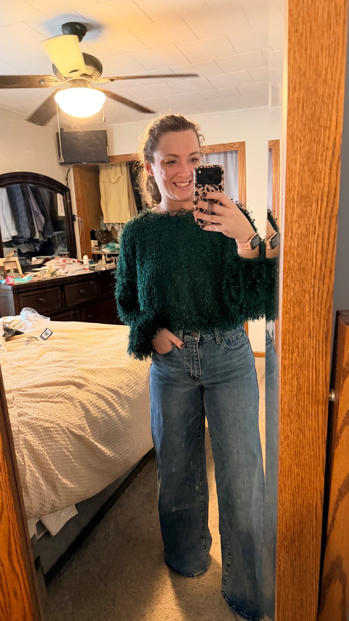 Obsessed with this sweater for holiday things! With denim for more casual but would be so cute with a skirt! 

#LTKStyleTip #LTKgrwm #LTKHoliday