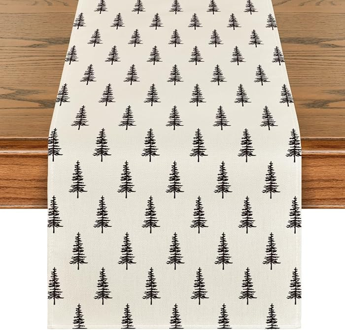 Artoid Mode Xmas Tree Christmas Table Runner Home Party Decor 13x72 Inch | Amazon (US)