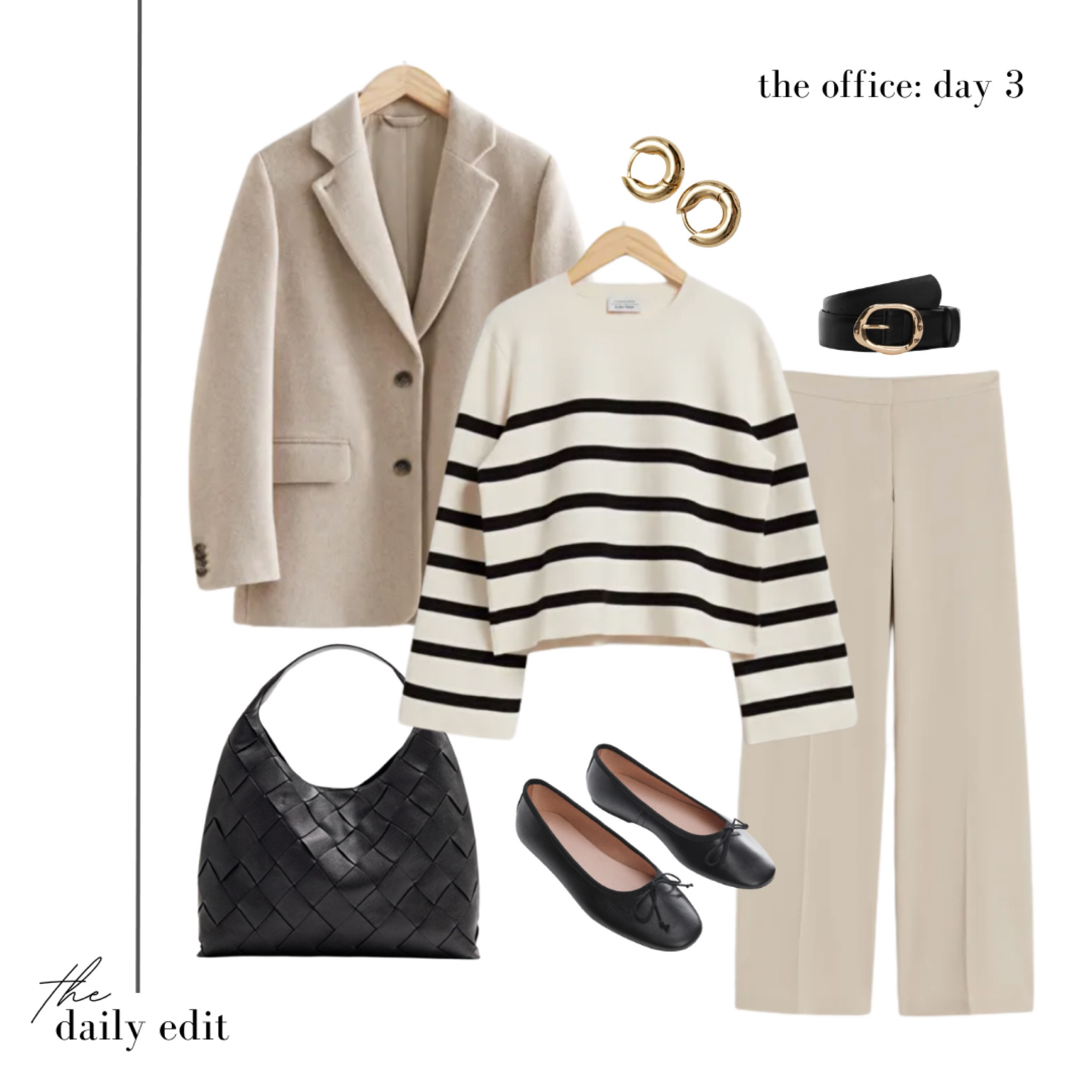 5 days of office outfits: Day Three 💼

What to wear to work, office outfits, women’s eyewear, workwear, lady jane’s, ballet pumps, Mango new in, neutral outfit, timeless style, casual smart, gold jewellery, Missoma earrings, Prada glasses, smart casual, transitional style, neutral style, beige blazer, wool blazer, stripe knit, autumn outerwear, what to wear today

#LTKworkwear #LTKeurope #LTKstyletip