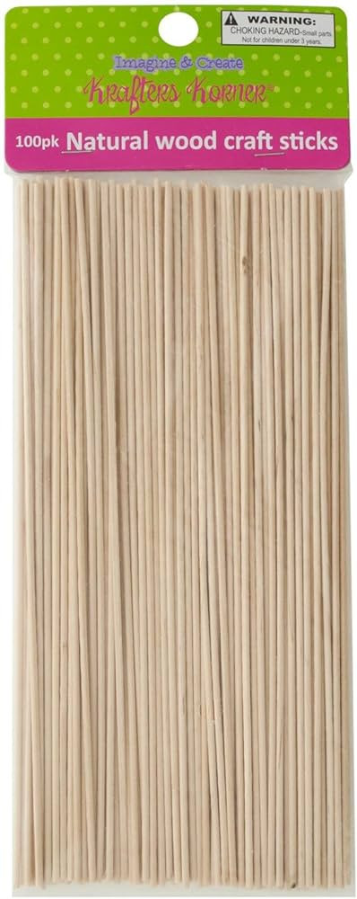 KOLE IMPORTS Skinny Natural Wood Craft Sticks | Amazon (US)
