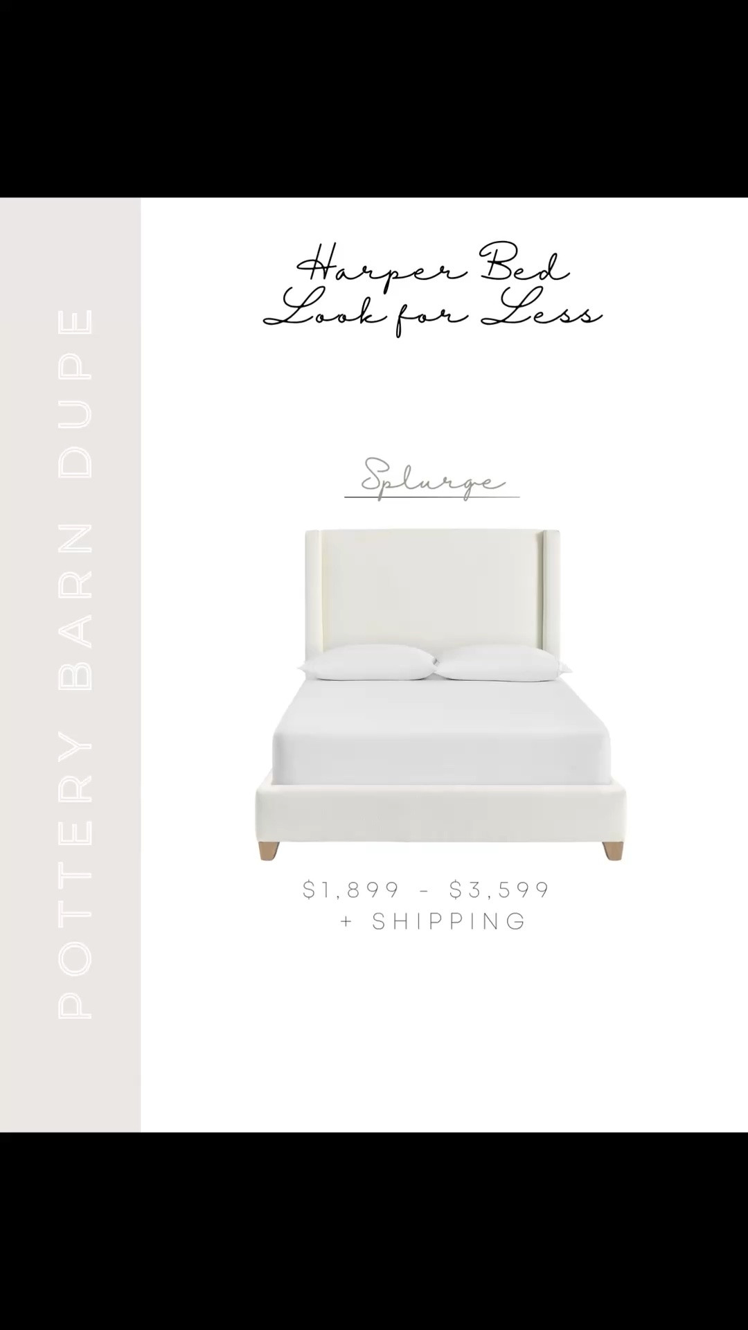 If you love the look of the Pottery Barn Harper upholstered bed but not the price tag, these are the best look-for-less options I’ve found. Same gorgeous cream upholstered wingback headboard, just way more budget friendly 🤍 This is one of my most asked about bed styles so I’m linking my favorites here so you can easily compare.

#LTKHome #LTKSaleAlert