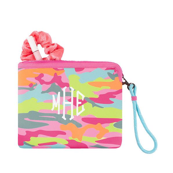 Monogrammed Neoprene Wristlet | Marleylilly