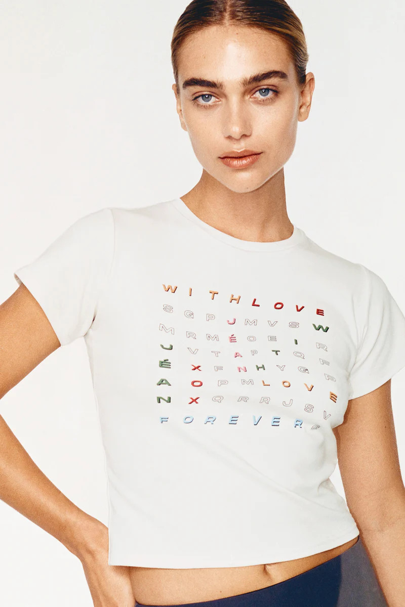 Puzzled Tee | White | With Jean (ANZ)