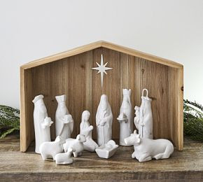 Handcrafted Terracotta Nativity Set | Pottery Barn CA