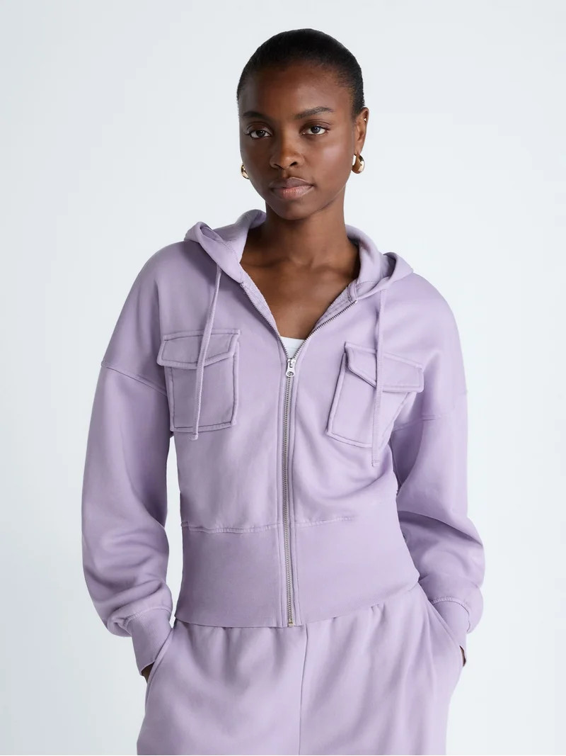 Scoop Women\u2019s and Women\u2019s Plus Full Zip Hoodie, Sizes XS-4X | Walmart (US)