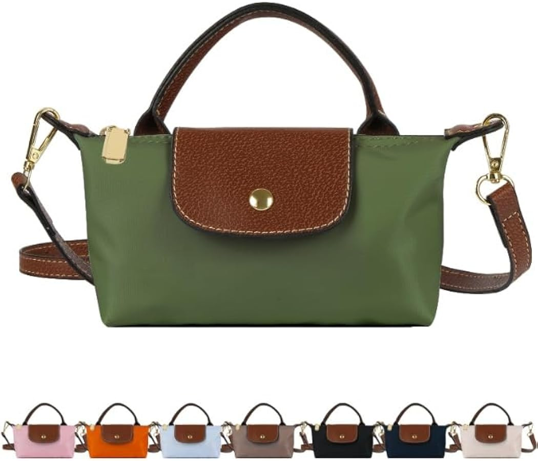 Bolsos cruzados negros mini para mujer, bolsos de mano con bandolera ajustables de moda para comp... | Amazon (US)