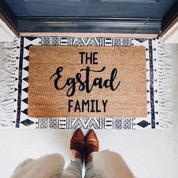 Last name doormat | Etsy (US)