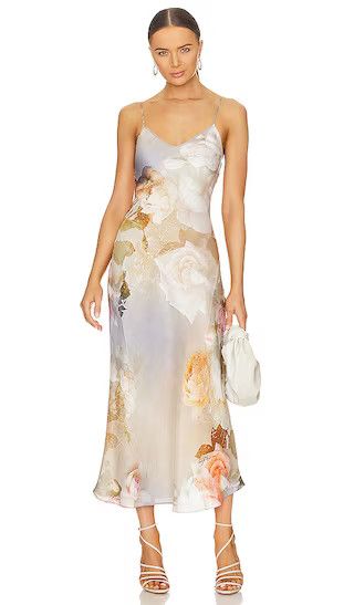 Bryony Rosalia Dress in Sunrise Blue Fall Floral Wedding Guest Dress #LTKSeasonal  | Revolve Clothing (Global)