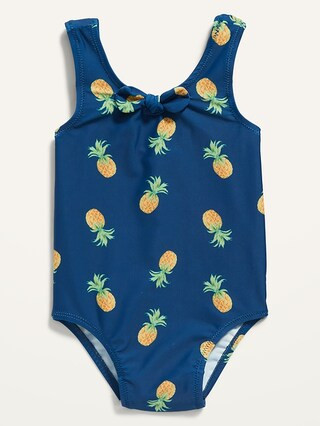 Tie-Front One-Piece Swimsuit for Baby | Old Navy (US)