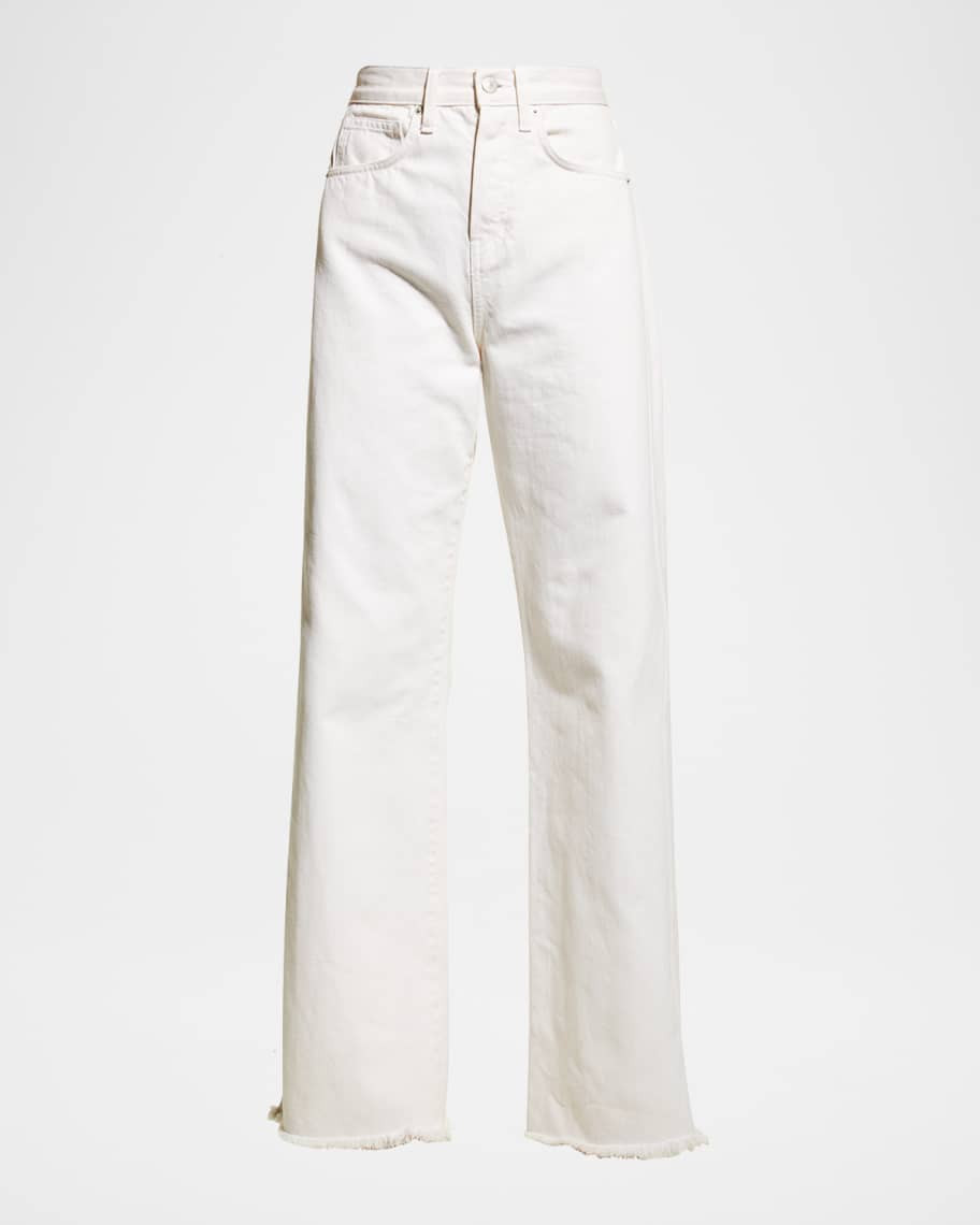 Veronica Beard Jeans Taylor High-Rise Wide-Leg Jeans | Neiman Marcus