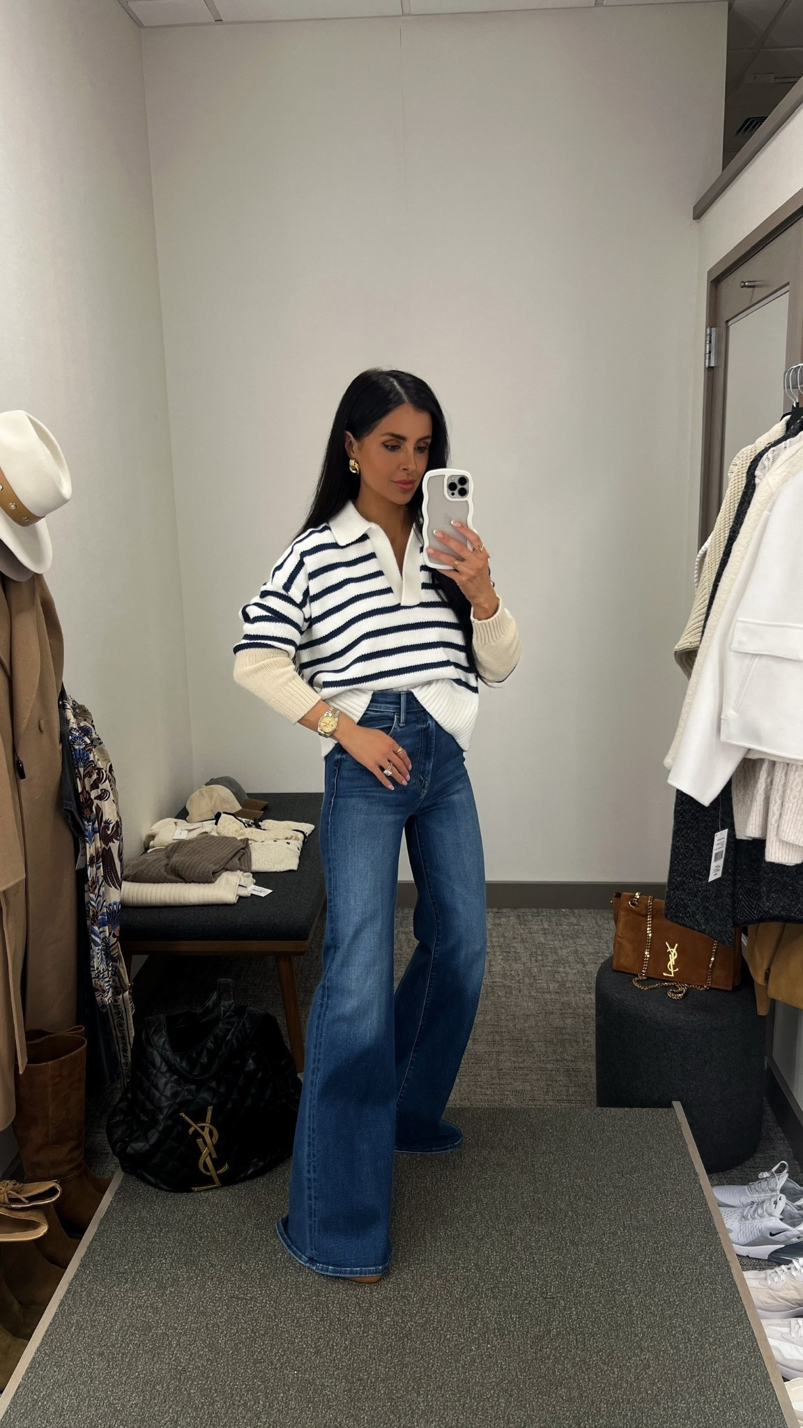 Nordstrom anniversary sale 2025
Fall outfit ideas 
Madewell stripe sweater wearing an XS
Mother wide leg jeans - wearing a 24
#nordstrom #nsale 



#LTKSaleAlert #LTKSeasonal #LTKFindsUnder100