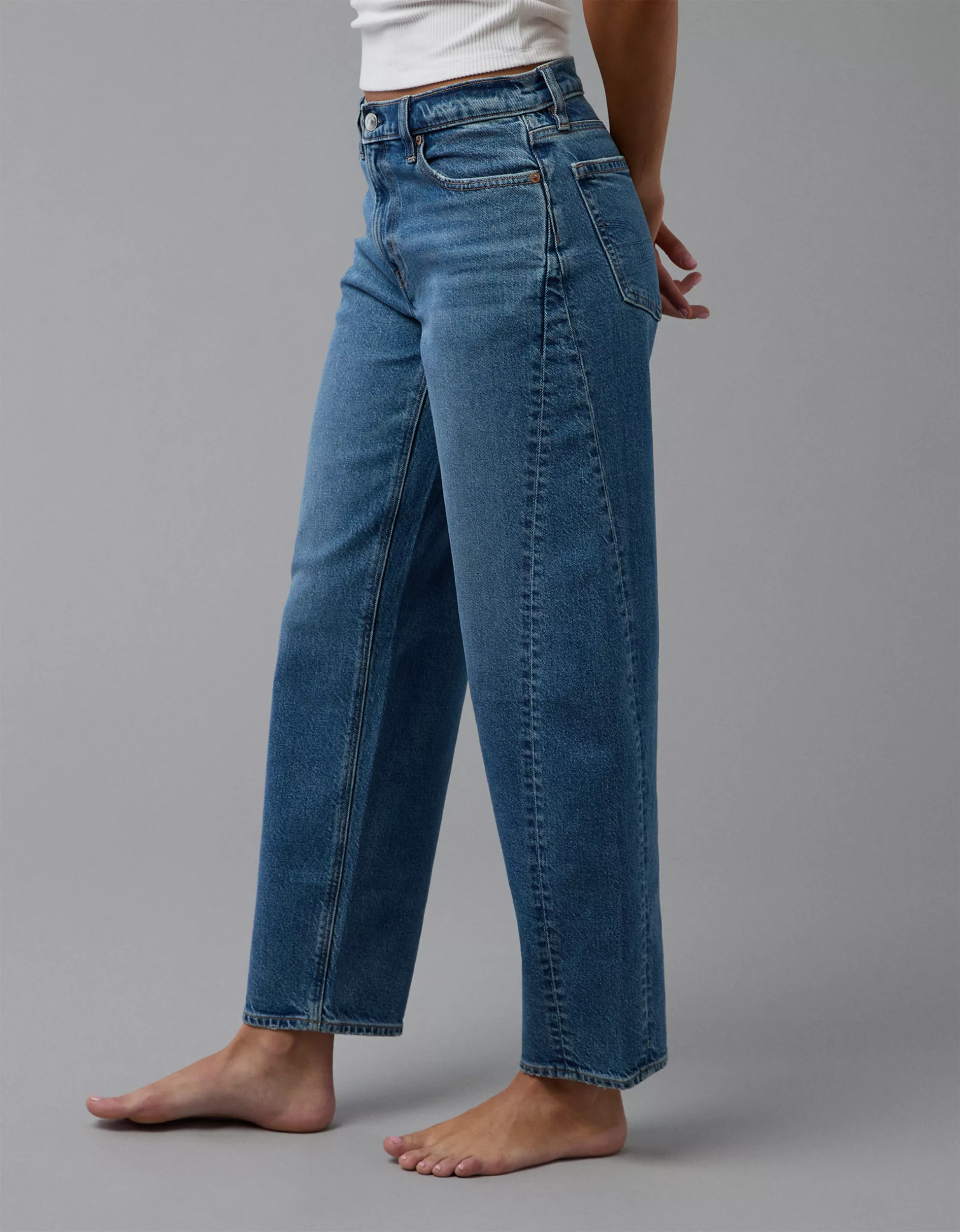 AE Stretch Barrel Jean | American Eagle Outfitters (US & CA)