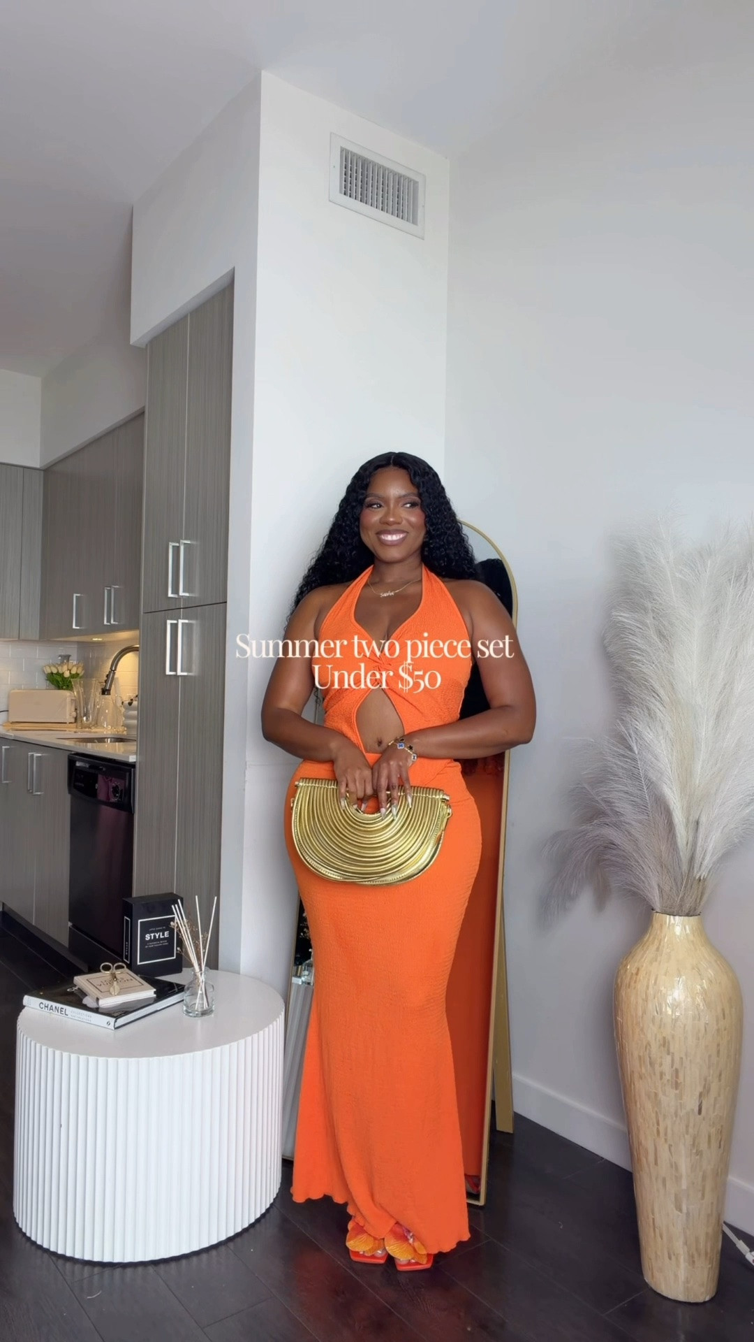 Orange is definitely having a moment, and I’m not mad about it. 🧡 This dress does all the talking, so I kept the accessories simple with a statement clutch and gold details. Perfect for vacation dinners, weddings, or any occasion where you want to stand out.

#LTKStyle #VacationStyle #OrangeDress #EffortlessGlam

#LTKootd #LTKSeasonal