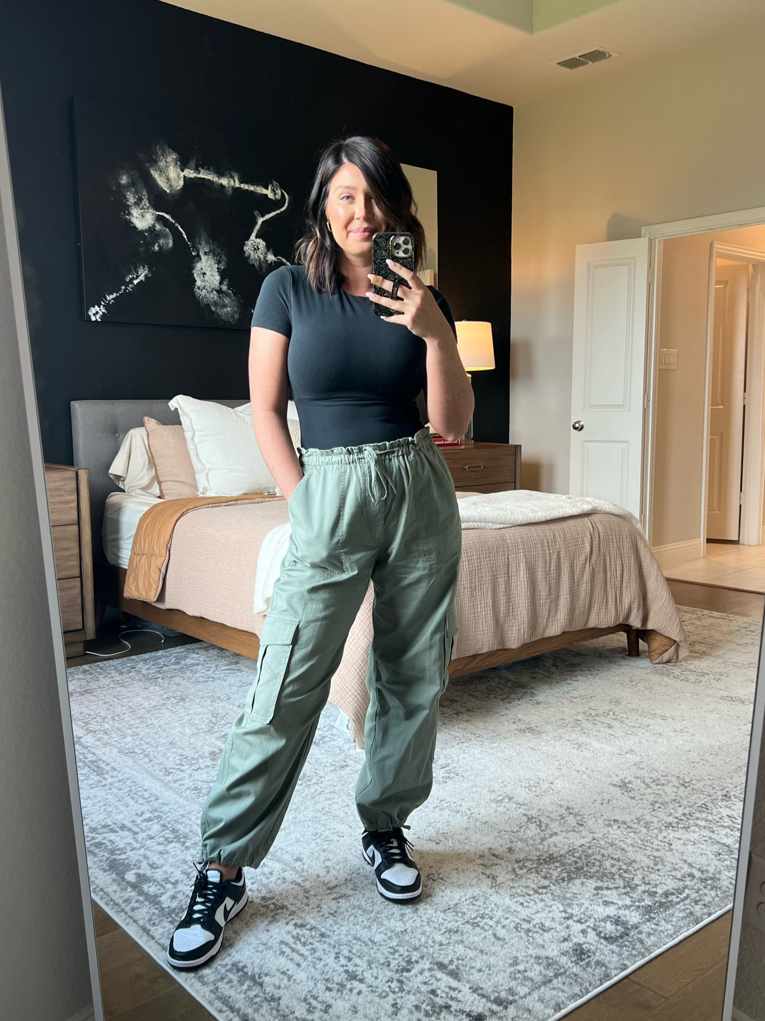 Today’s ootd. Wearing a medium bodysuit & medium short cargo pants  

#LTKstyletip #LTKshoecrush