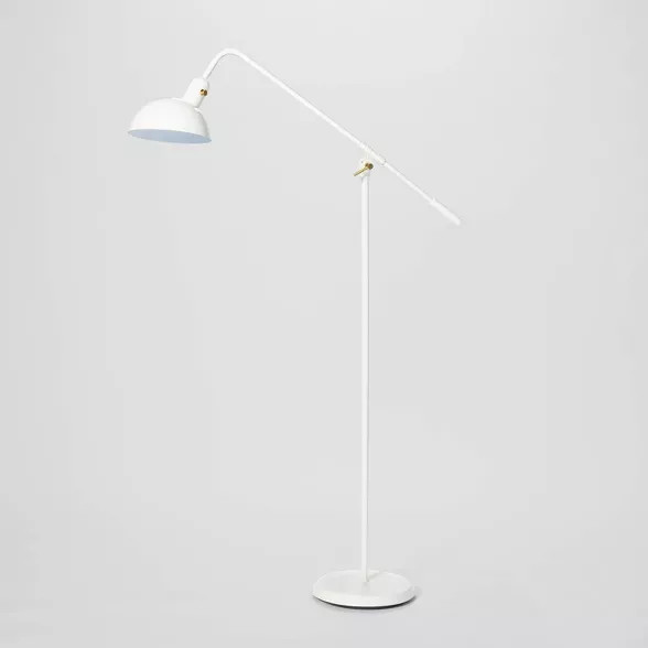 Cantilever Floor Lamp (Includes LED Light Bulb) White - Threshold™ designed with Studio McGee | Target