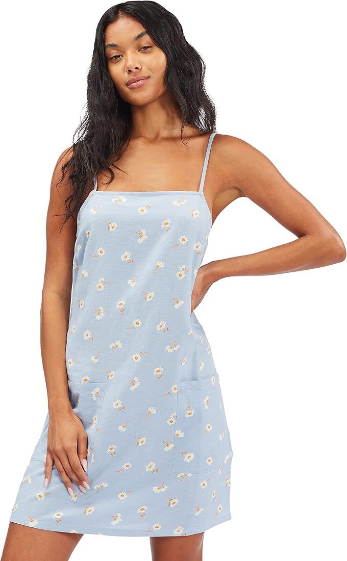 Billabong Women's Straight Round Woven Mini Sundress Dress | Amazon (US)