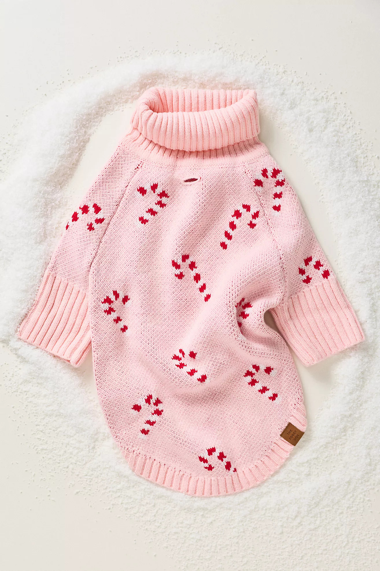 The Foggy Dog Candy Cane Pet Sweater | Anthropologie (US)