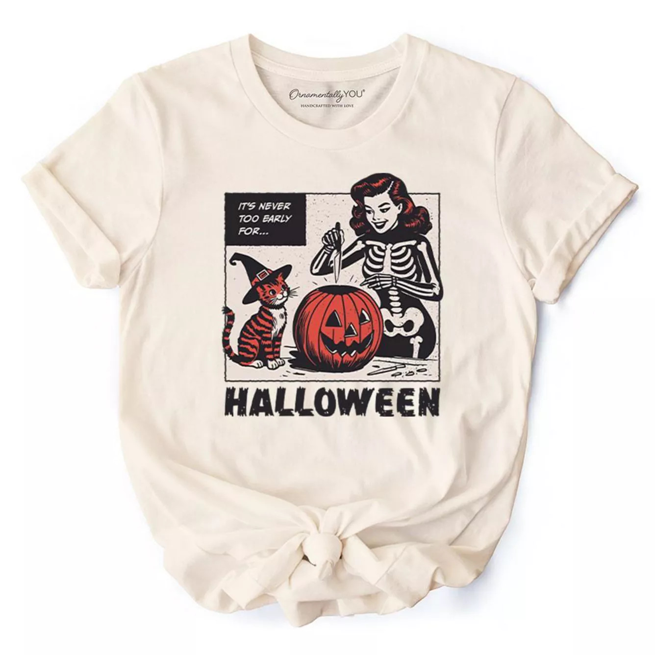 It\u2019s Never Too Early for Halloween T-Shirt, Funny Retro Tee for Sassy Women | Kohl's