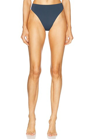 HAIGHT. Mah Hot Pant Bikini Bottom in Deep Blue | FWRD | FWRD 