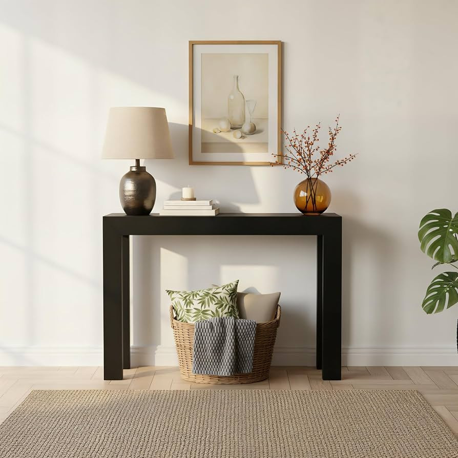 Plank+Beam Modern Solid Wood Console Table, 46 Inch, Sofa Table, Narrow Entryway Table for Hallwa... | Amazon (US)