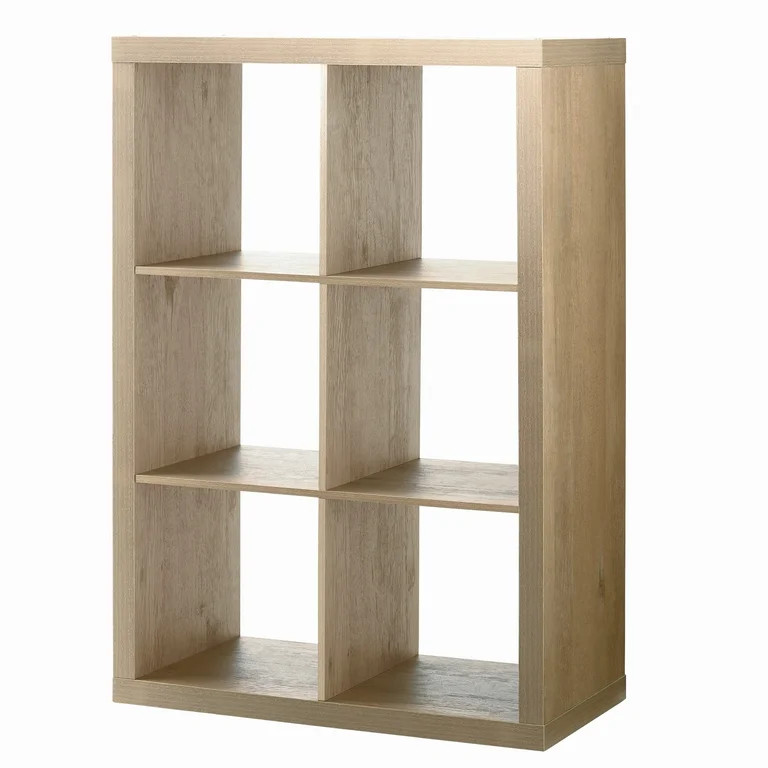 Better Homes & Gardens 6-Cube Storage Organizer, Natural - Walmart.com | Walmart (US)