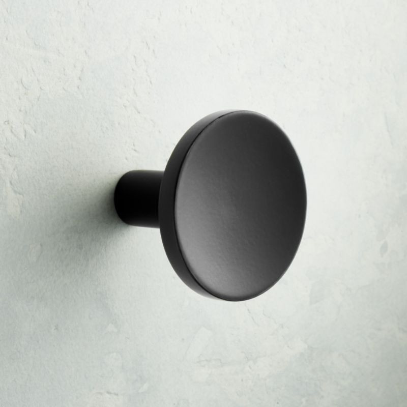 Circle Matte Black Knob + Reviews | CB2 | CB2