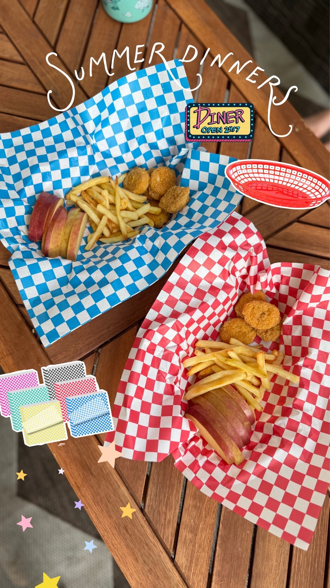 A fun dinner for the littles!! Grabbed these baskets & liners for the kids quick meals outside (and eliminates a million plates 😝). Fun to switch it up!

#LTKmomlife #LTKHome #LTKKids