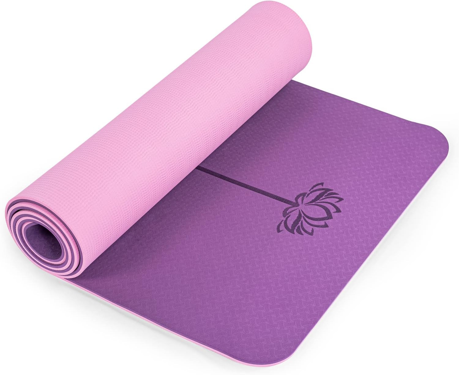 Yoga Mat Non Slip, Pilates Fitness Mats, Eco Friendly, Anti-Tear 1/4" Thick Yoga Mats for Women, ... | Amazon (US)