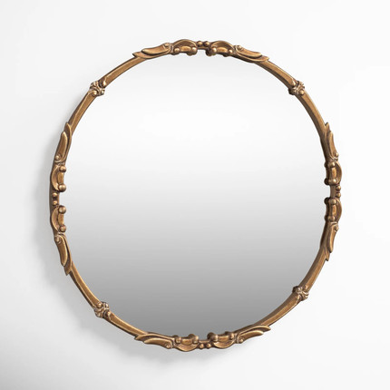 Tantallon Traditional Metal Round Wall Mirror