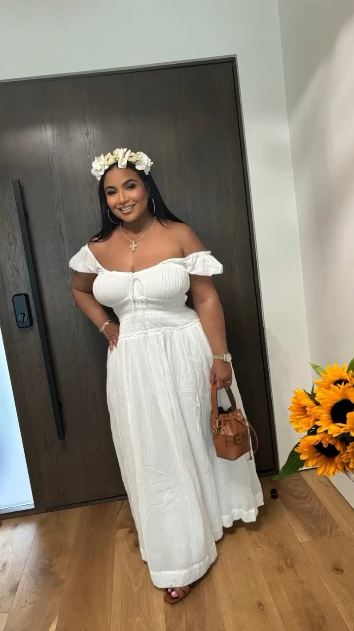 Went to an all White Boho Themed Party. Wore this flowy Free People dress in a size Large. Comfy cute front & pockets to top it off. It is backless kind of, but doesn’t show back fat. I would order again in Pink. 💞 Bonita Dress by Free People.  #LTK #LTKFreePeople 

#LTKSeasonal #LTKVideo #LTKparties