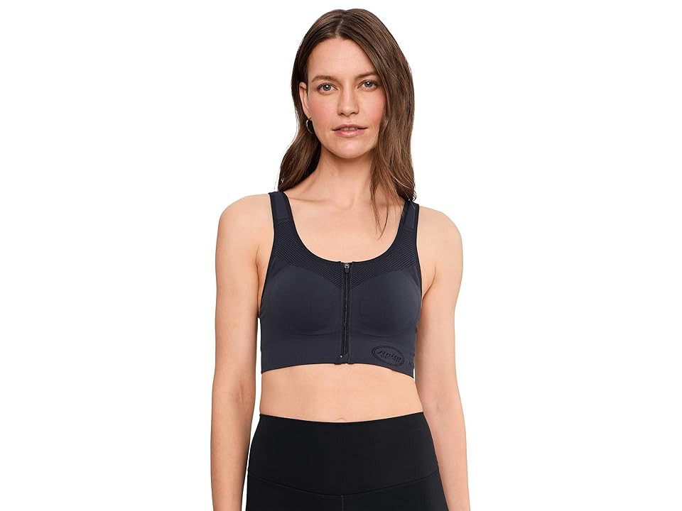 Anita Easy Move Zip Light Support Sport Bra Women's Bra Grey: SM | Zappos.com