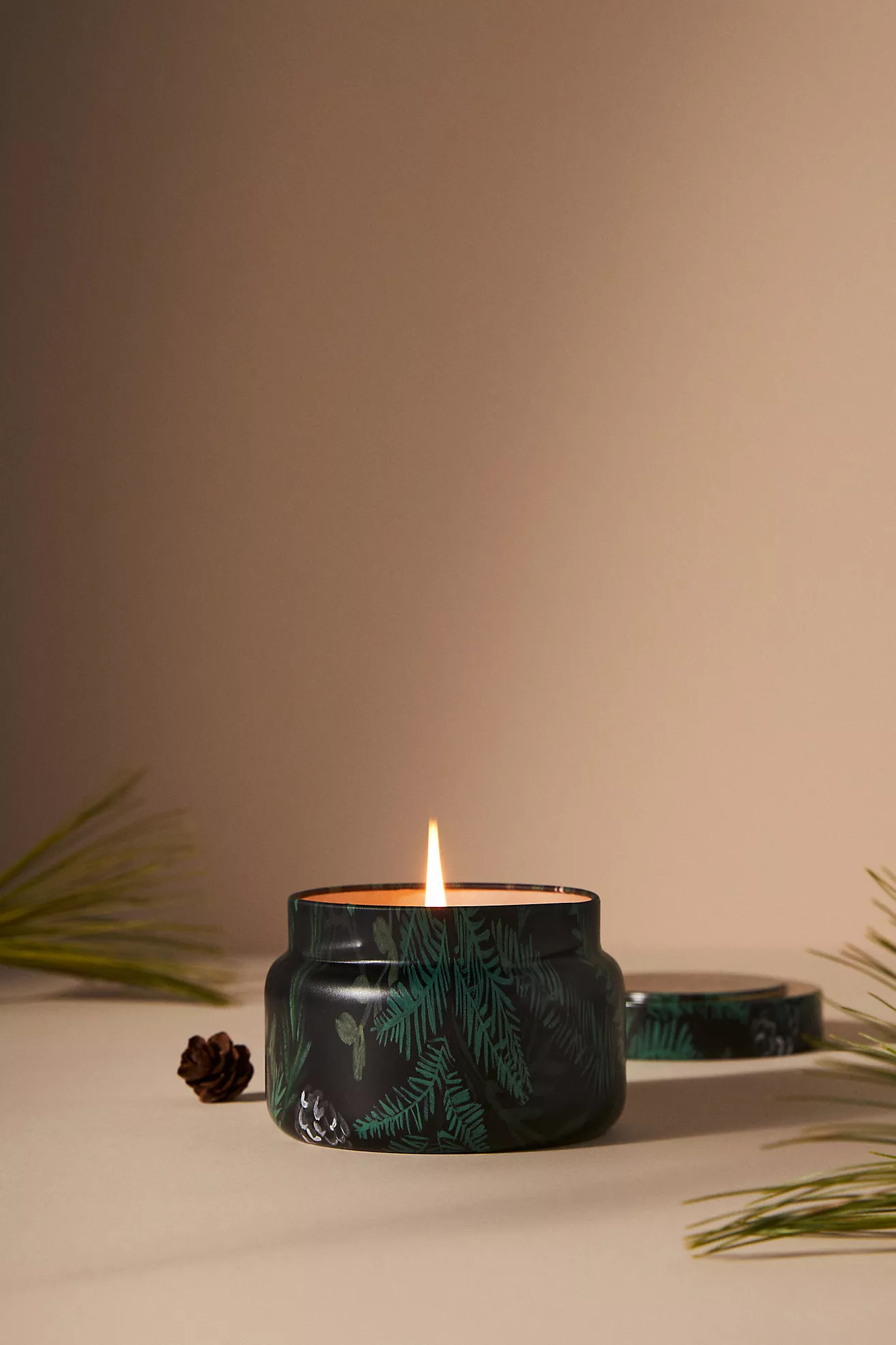 Capri Blue Fir & Firewood Tin Candle | Anthropologie (US)