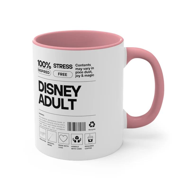 Disney Adult Warning Label Accent Coffee Mug, 11oz - Etsy | Etsy (US)