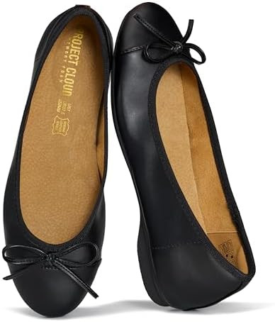 Project Cloud Ballet Flats for Women Shoes - Genuine Leather Insole and Lightweight Mary Jane Fla... | Amazon (US)