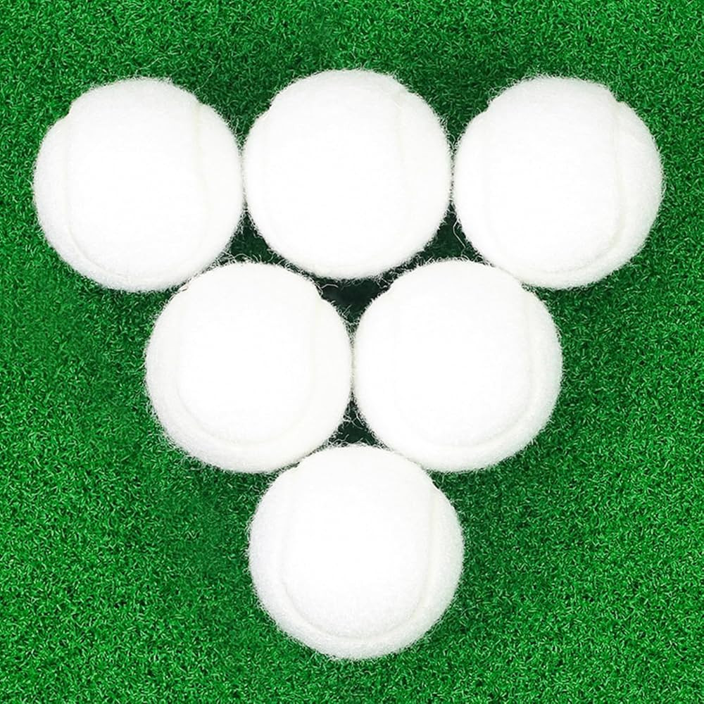 Tennis Balls, 6 Pack High Elasticity Practice Tennis Balls with Mesh Bag, Ideal for Beginner, Exe... | Amazon (US)