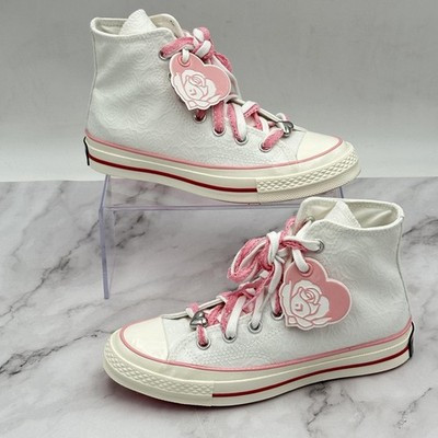 Converse Chuck Taylor All Star Shoes Womens 6.5 White Pink High Top A14798C | eBay US