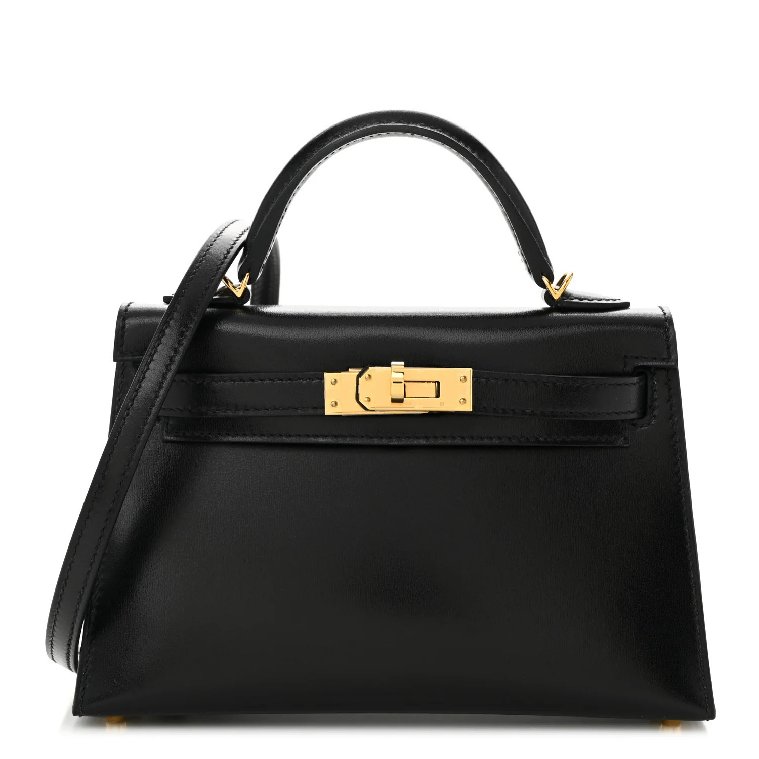 Hermes Box Mini Kelly Sellier 20 Black 1757919 | FASHIONPHILE (US)