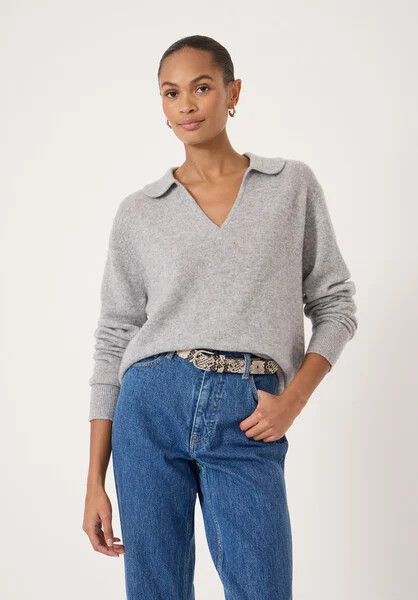 Cameron Cashmere Collared Jumper | Hush UK