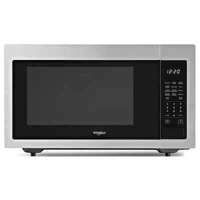 Whirlpool  1.6-cu ft 1200-Watt Countertop Microwave (Fingerprint Resistant Stainless Steel) | Lowe's