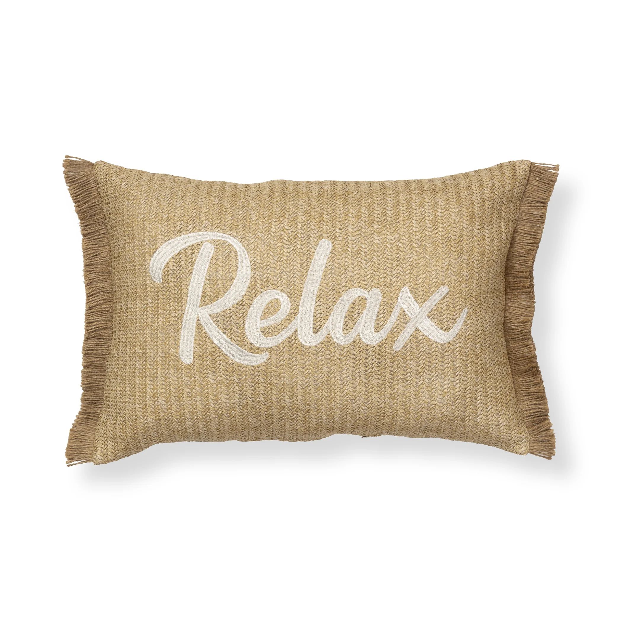 Better Homes & Gardens Relax, Outdoor, Pillow, 19" x 13", Oblong Pillow,  Contains 1 per pack - W... | Walmart (US)