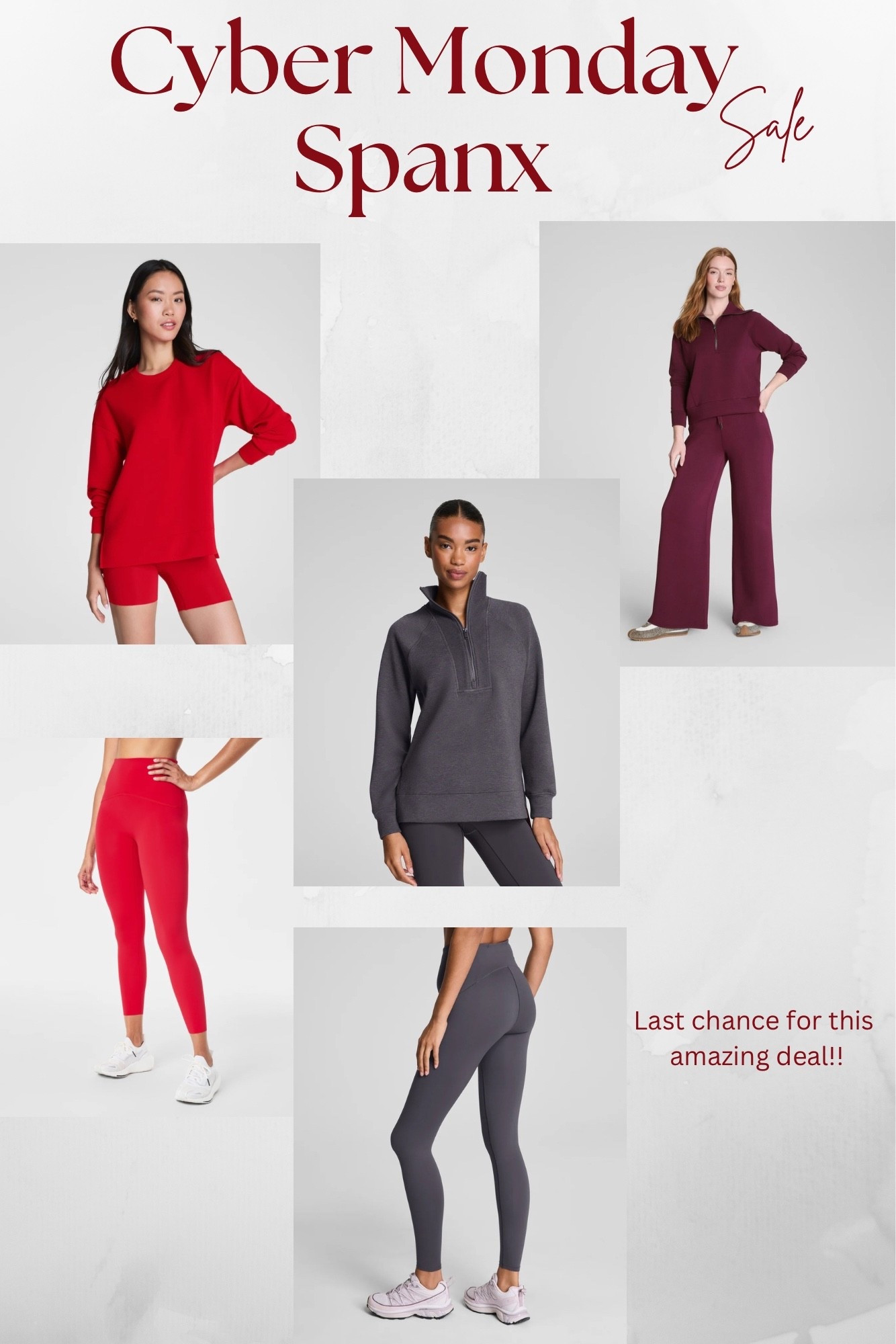 Spanx Cyber Monday Sale extra 40% off on select sale items and 30% off Sitewide!! 

#LTKActive #LTKCyberWeek #LTKSaleAlert