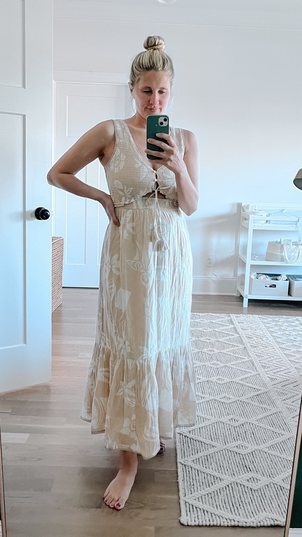 Postpartum / Nursing-Friendly Spring Dress 🤍

#LTKStyleTip #LTKKids