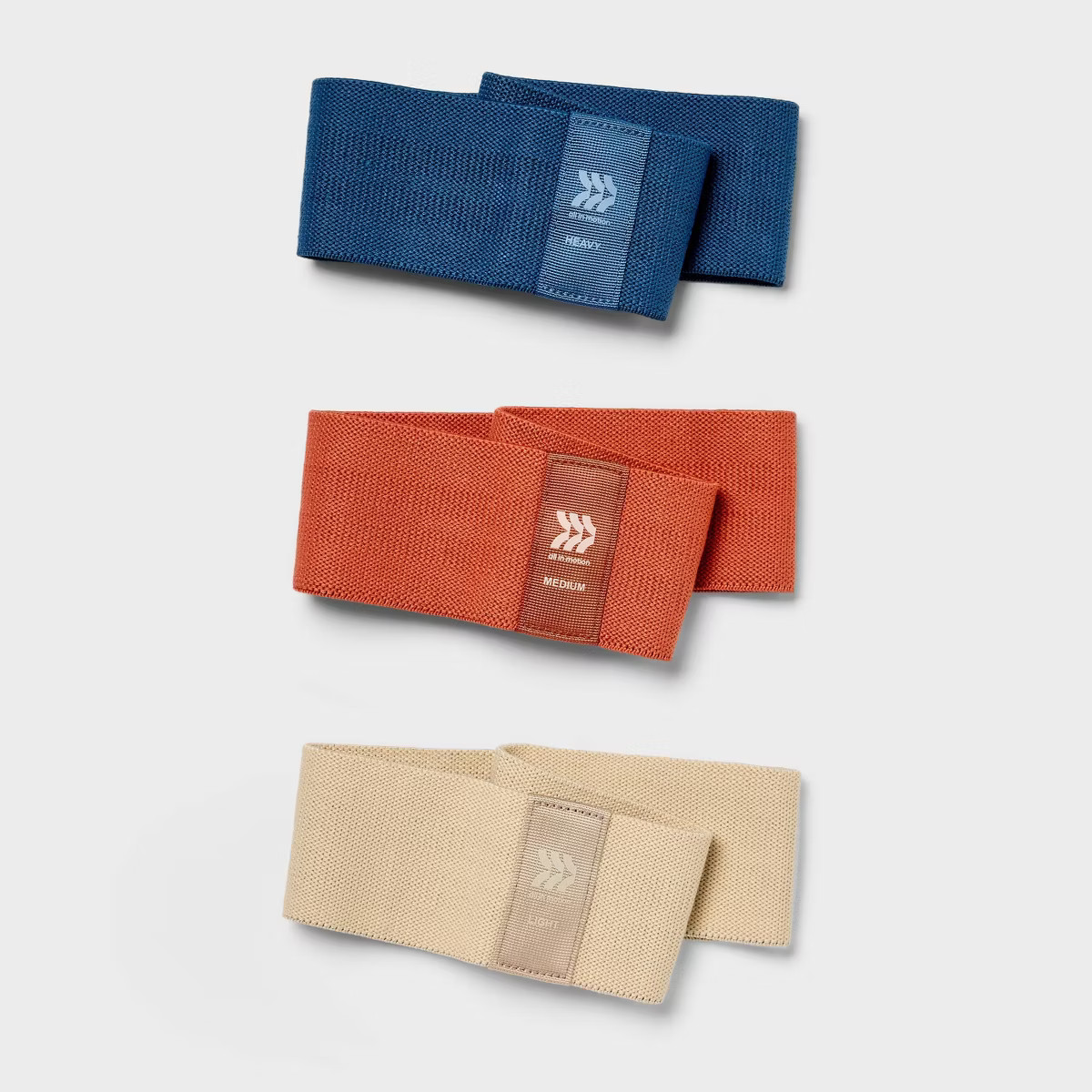 Fabric Round Hip Band Set - All In Motion™: Polyester Rubber Resistance Bands | Target