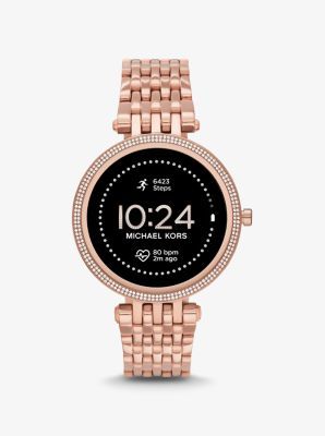 Gen 5E Darci Pavé Rose Gold-Tone Smartwatch | Michael Kors US