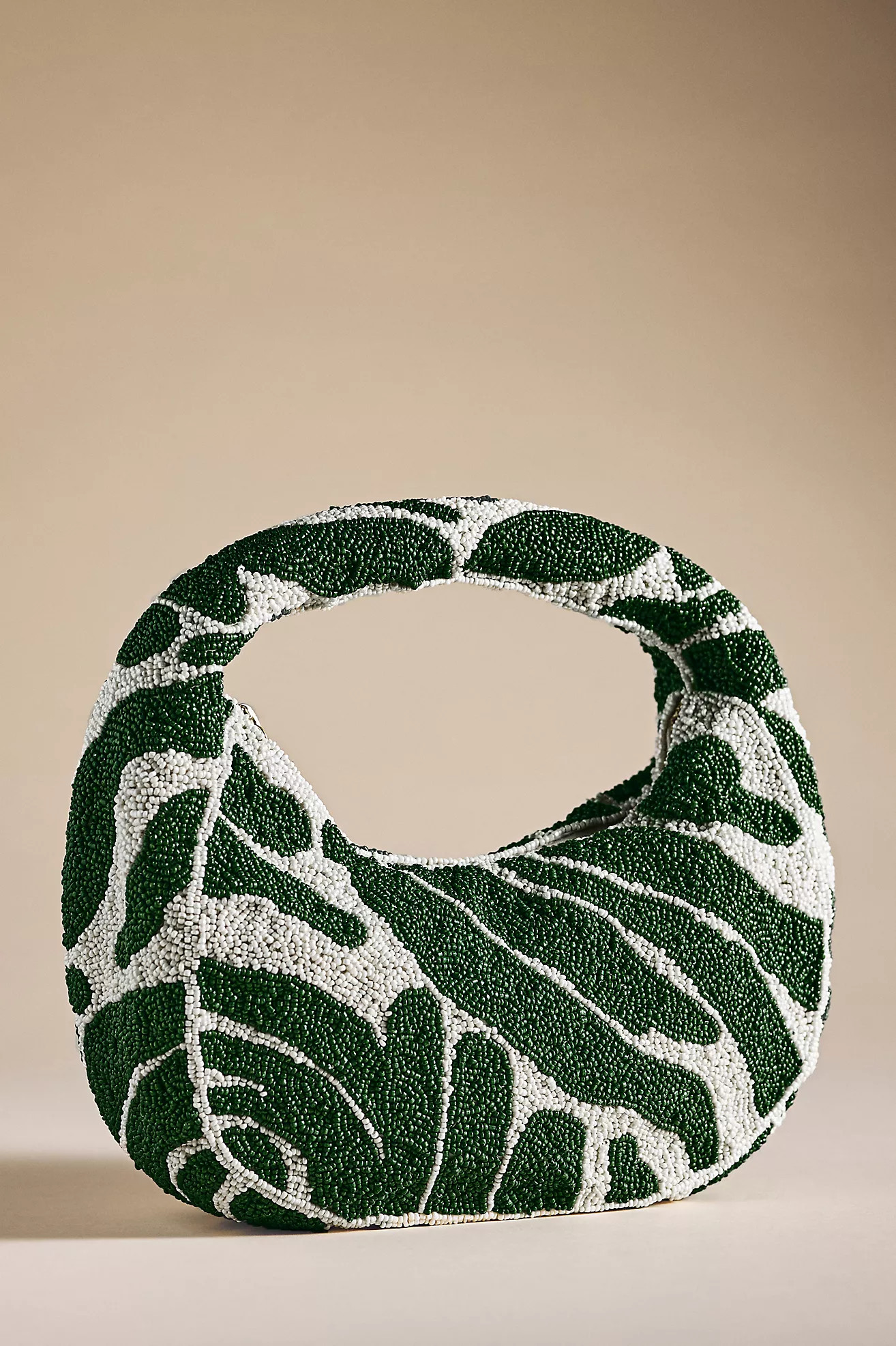 Beaded Palm Leaf Shoulder Bag | Anthropologie (US)