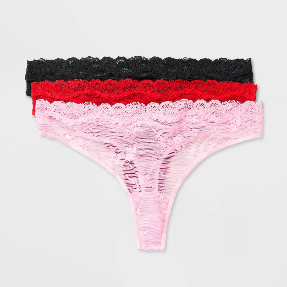 Women's Lace Thong 3pk - Wild Fable™ | Target