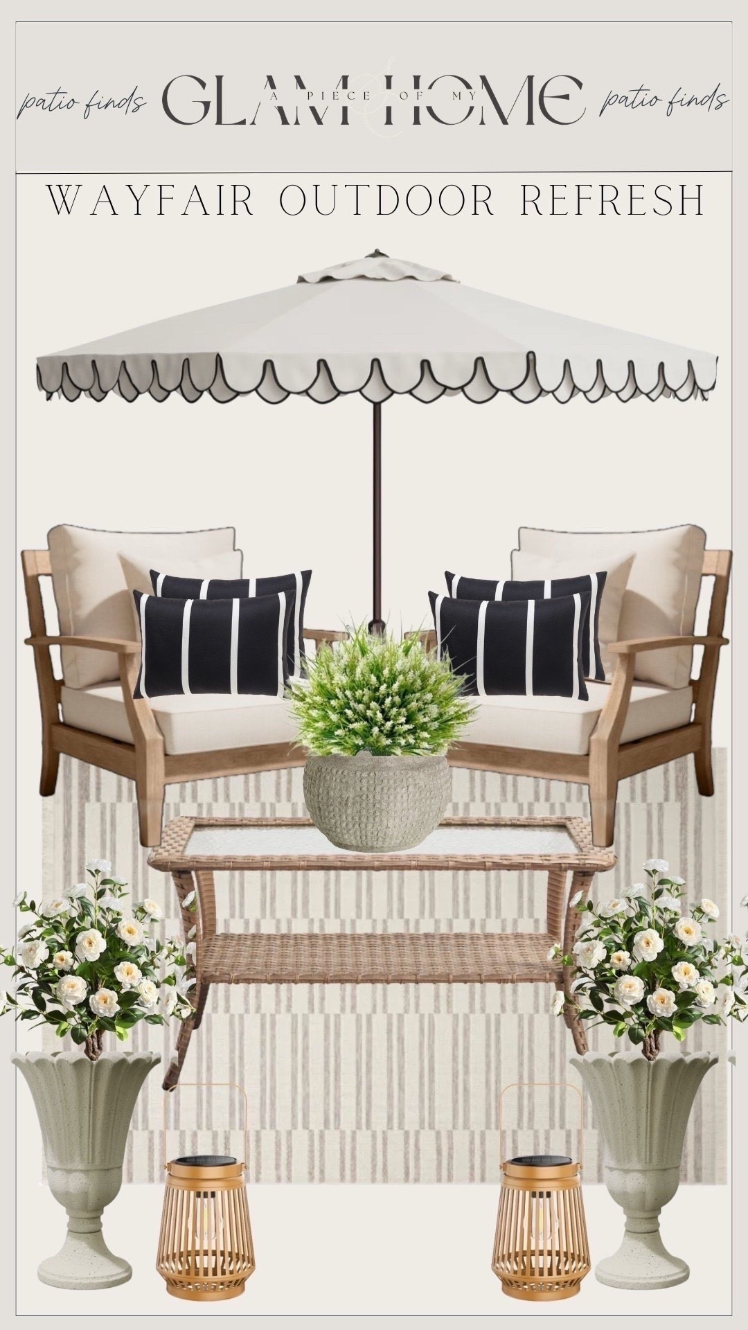 Wayfair spring sale, Wayfair cyber week, patio refresh, outdoor living, patio decor ideas, spring outdoor decor, backyard refresh, outdoor furniture, patio furniture sets, outdoor seating, outdoor dining set, lounge chairs, outdoor rugs, patio umbrellas, string lights outdoor, planters and pots, outdoor pillows, porch decor, deck styling, affordable outdoor furniture, budget friendly patio, outdoor entertaining, backyard inspo



#liketkit #LTKHome #LTKSaleAlert #LTKU
@shop.ltk
https://liketk.it/60UGF