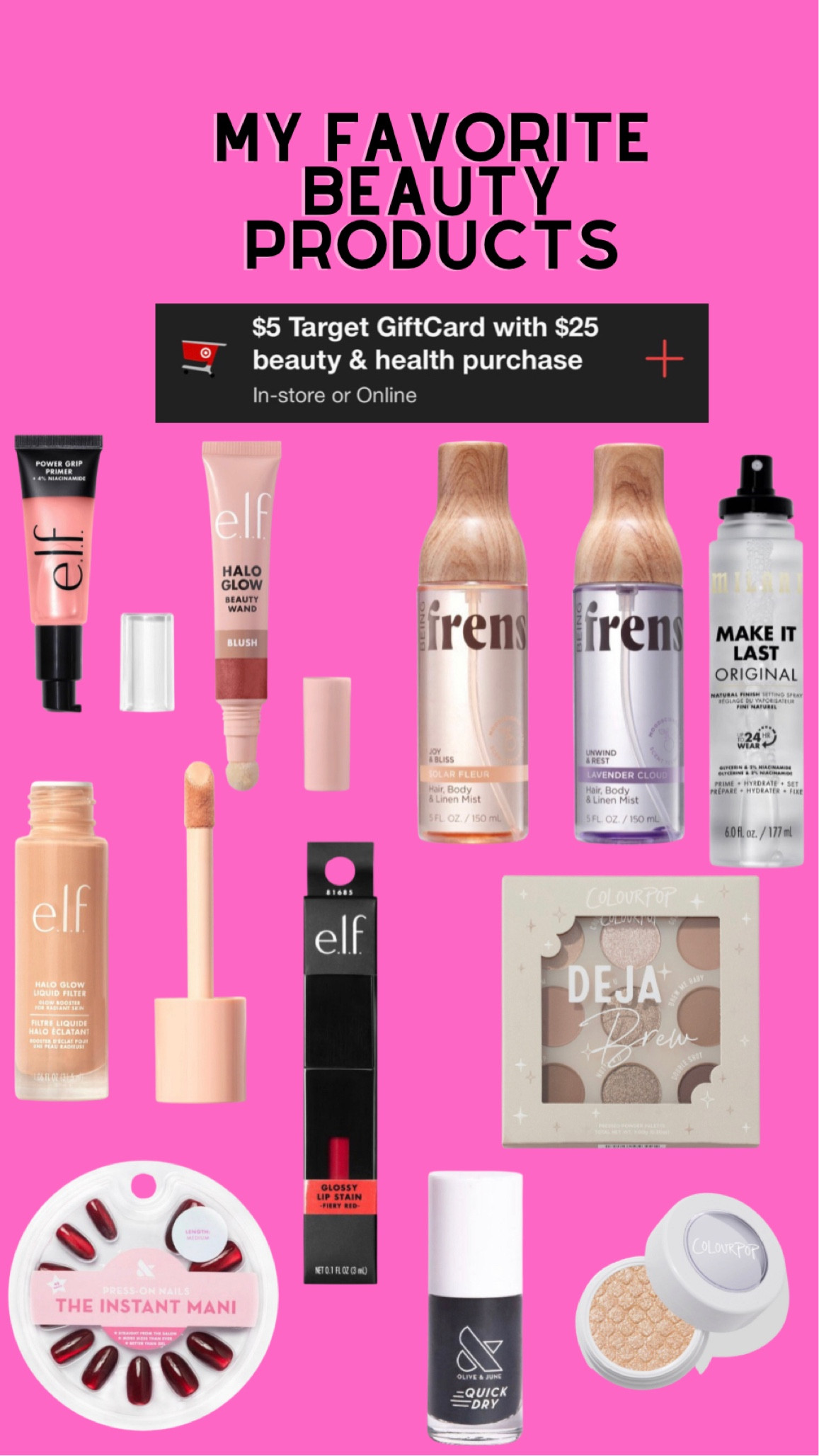 My favorite beauty products that are on Target circle promo this week! 

#LTKbeauty #LTKstyletip #LTKsalealert