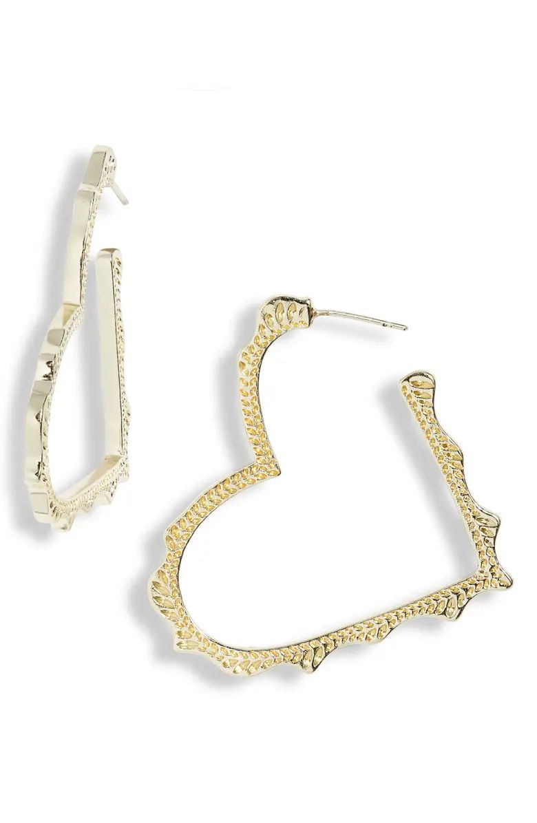 Kendra Scott Sophee Heart Hoop Earrings | Nordstromrack | Nordstrom Rack