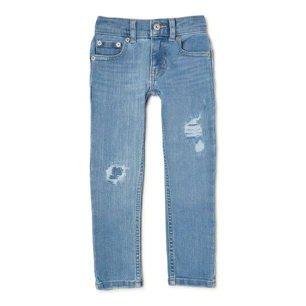 Wonder Nation Boy's Water-Lite Slim Fit Jeans, Sizes 4-18 & Husky - Walmart.com | Walmart (US)